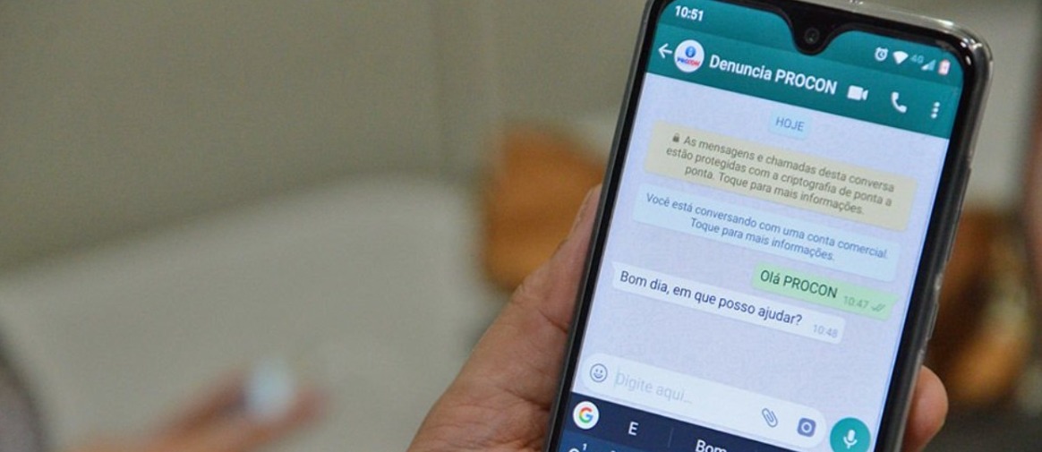 Consumidor guaraiense pode usar o Whatsapp para denúncias junto ao Procon do Tocantins. (Foto: divulgação)