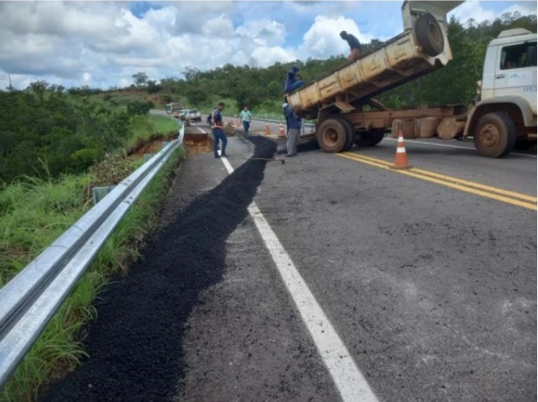 Tocantins tem cinco rodovias com trânsito comprometido por causa das chuvas. (Foto: AGETO)