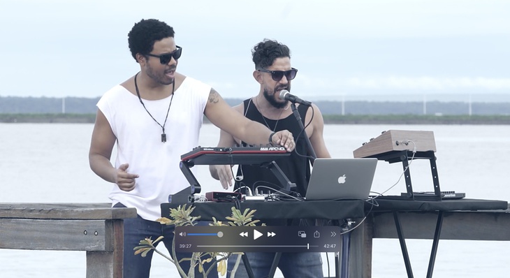 O duo Organicool teve início no final de 2019, formado pelos músicos Samuel Daltan e Mário Guedes. (Foto: divulgação)