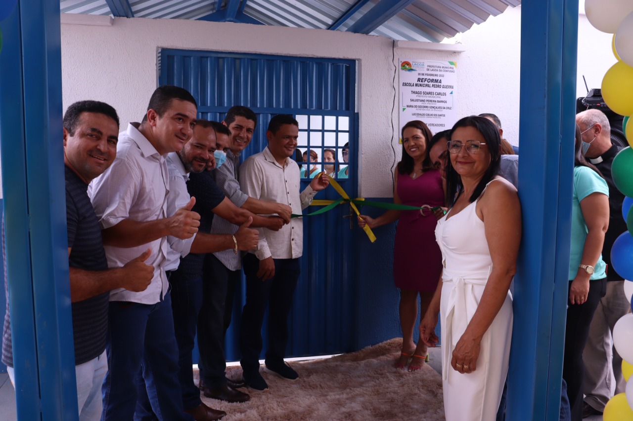 Escola Municipal Pedro Guerra é reinaugurada após reforma. (Foto: divulgação)