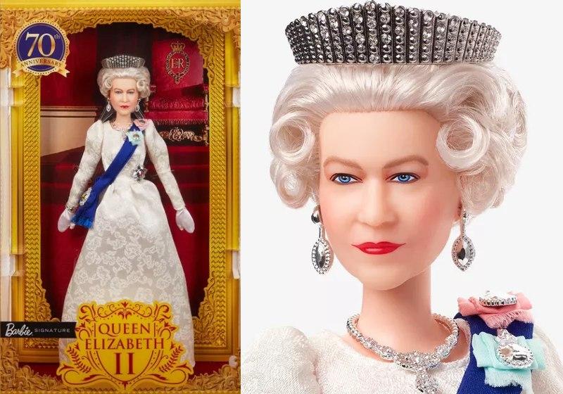Rainha Elizabeth ganha boneca Barbie com o rosto dela: homenagem. - Foto: Mattel Creations
