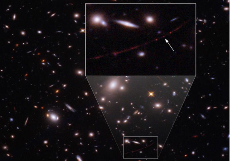 A estrela está a aproximadamente 12,9 bilhões de anos-luz de distância Foto: Hubble/NASA