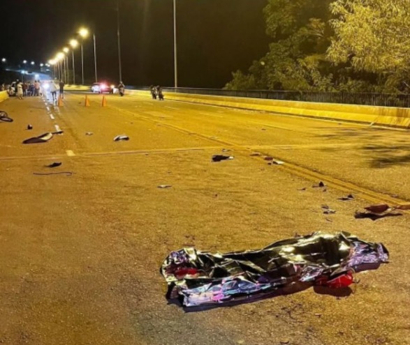 Jovem de 19 anos morre após carro e moto baterem de frente em avenida de Palmas. (Foto: divulgação)