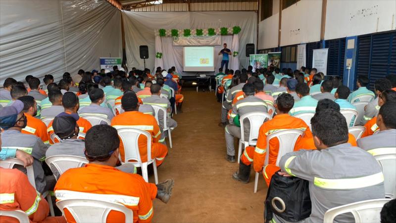 SESI Tocantins promove Semana de Prevenção a Acidentes de Trabalho a mais de 350 colaboradores da BP Bunge de Pedro Afonso. (Foto: divulgação)