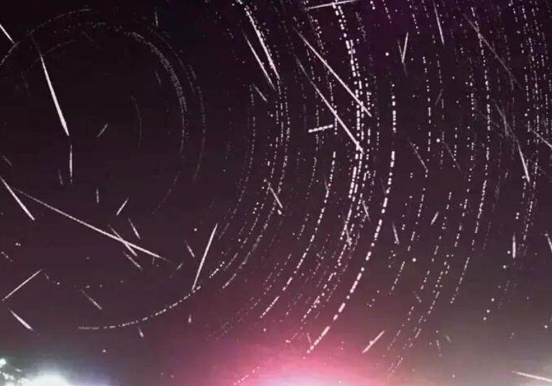 O espetáculo de meteoros aconteceu na última quinta-feira (3). Foto: Reprodução/vídeo