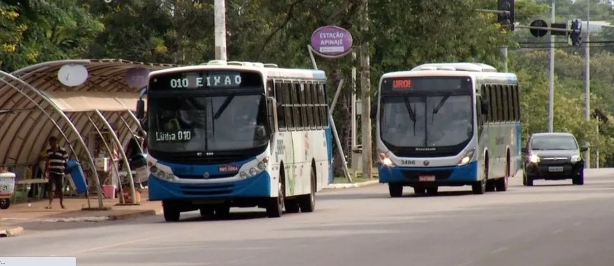 Ônibus do transporte coletivo de Palmas - Foto: Reprodução/TV Anhanguera