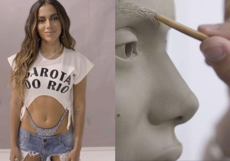 A estátua de cera de Anitta será inaugurada em NY com presença da cantora brasileira -Fotos: reprodução/vídeo