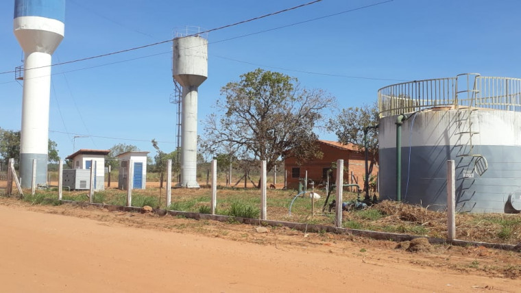 Central de Distribuição de água em Campos Lindos. / Foto: Divulgação