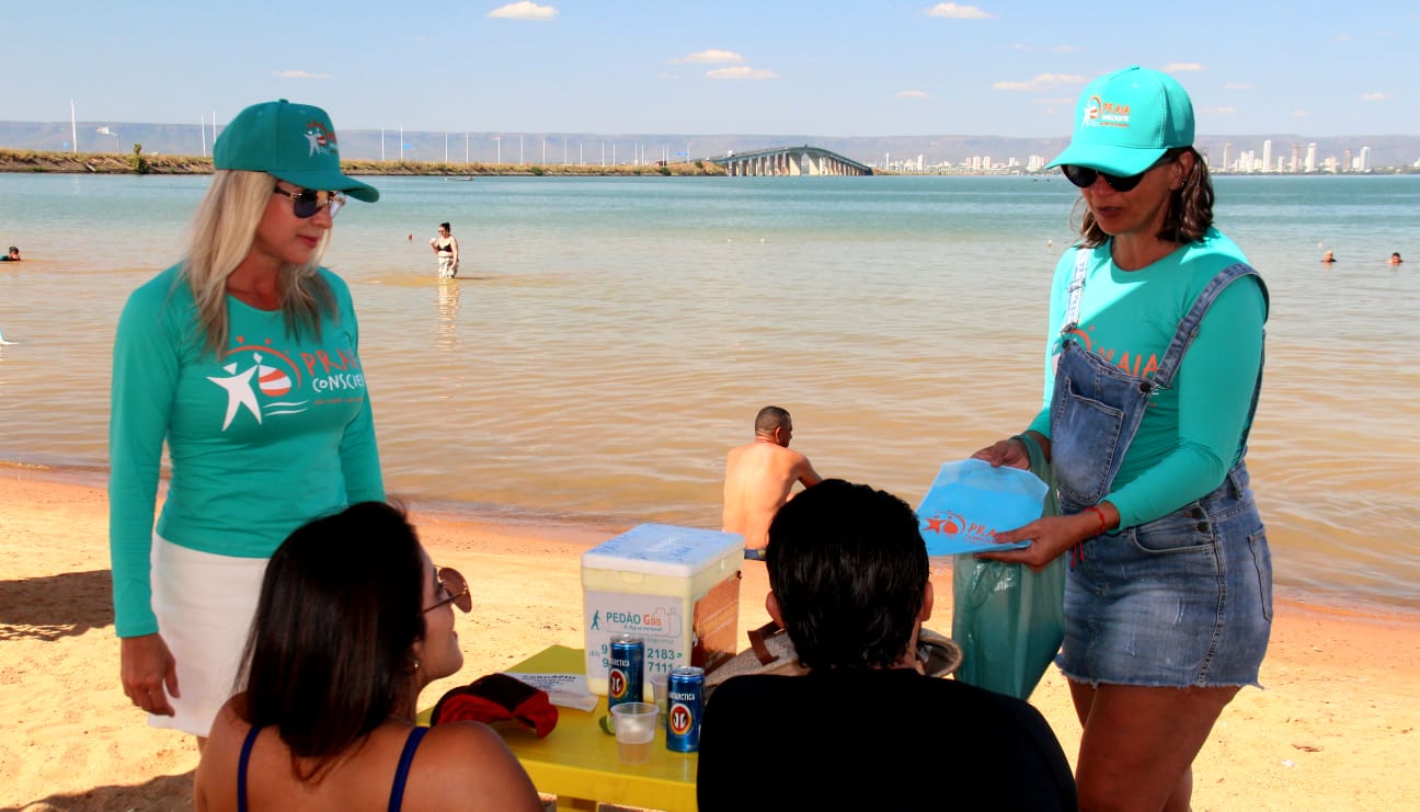 A ação visitou as praias com maior fluxo de turistas do Estado em sete municípios. Foto: Créditos; Fernando Alves/ Governo do Tocantins