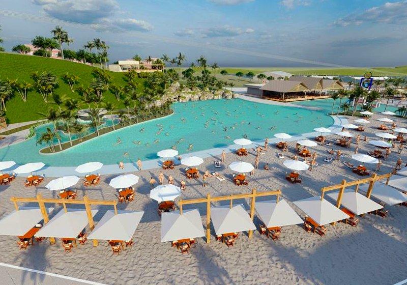 O Bali Park terá a maior praia artificial do país, resort e muitas outras atrações - Foto: divulgação