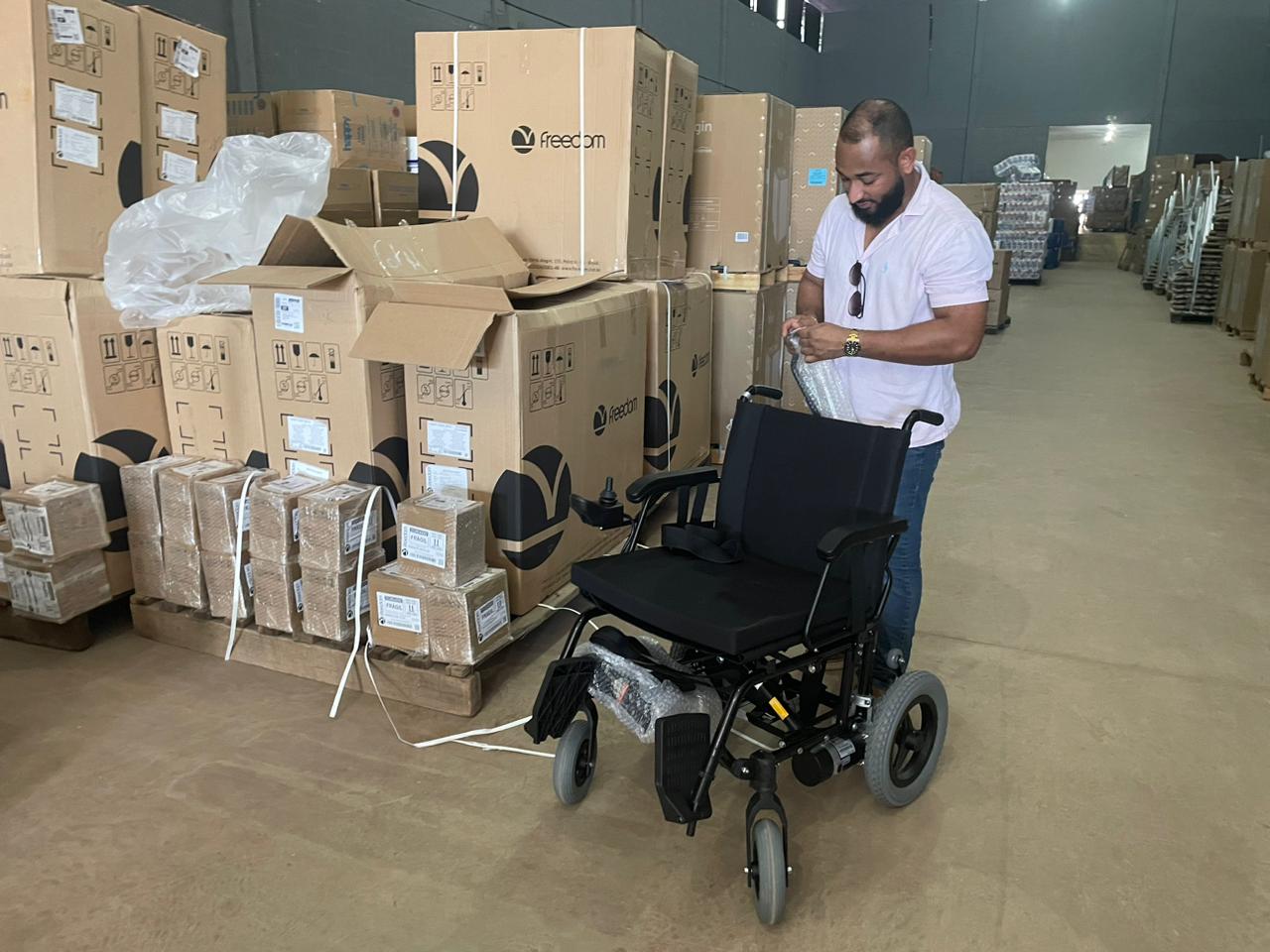 Cadeiras de rodas motorizadas serão entregues a pacientes atendidos pelo CERS/Foto: Aldenes Lima-Governo do Tocantins