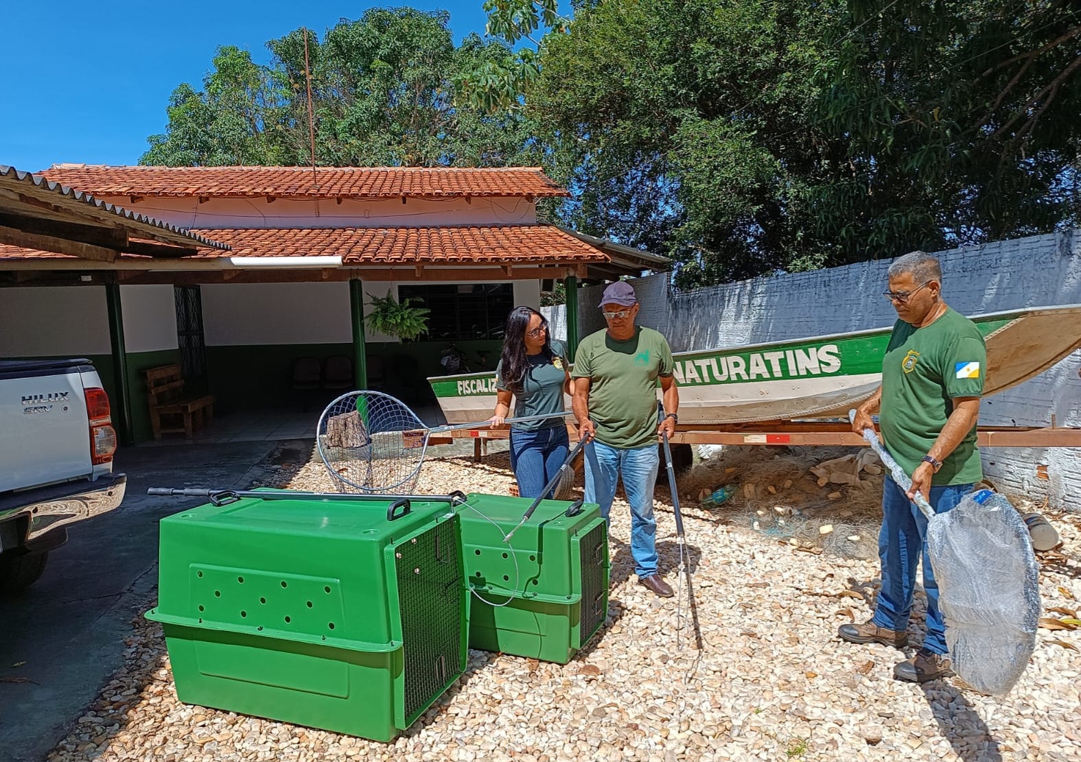 Centro de Fauna do Tocantins (Cefau) inicia distribuição de equipamentos para manejo de animais silvestres/Foto: Divulgação Naturatins