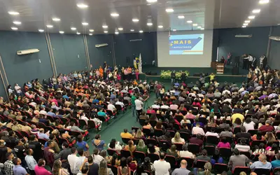 O Governador do Estado do Tocantins apresenta resultados da sua gestão em evento na ATM